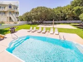 King BEEch - Southern Shores, 300 Yds to Beach, Ocean View, Pool, Hot Hub, Fenced Yard