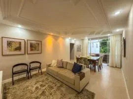 Apartamento espaçoso em Ondina para o Carnaval, 1 suíte e 1 quarto ao lado do Morro do Gato