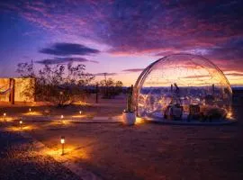 Romantic Desert Escape - Stargazing Dome, Hot Tub, Fire Pit, Hammocks, Cowboy Pool