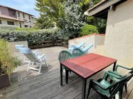 Réf 273 Seignosse Océan, Villa Patio classée 2 étoiles ,à 250m de la plage, avec place de parking et piscine commune , 4 personnes