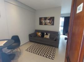 São Vicente में, होटल Prime Flat Palladium Mar & Piscina