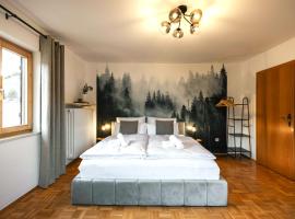 FLATVENTURE 75qm Altbau-Charme mit Panorama-Bergblick I 2 Balkone I Parkplatz I aktivCARD mit 130 Gratis-Erlebnissen, hotel v destinaci Bodenmais