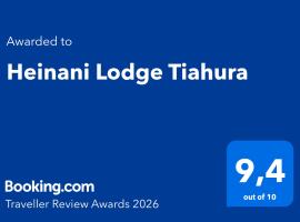 Heinani Lodge Tiahura, Hotel in Moorea