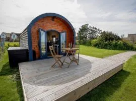 Spring Tide Cliff Top Glamping Pod with direct Sea Views