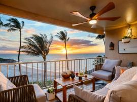 Endless Blue- Maui luxury oceanfront, spectacular sunset 2-bedroom retreat in Kihei, hotel i Kihei