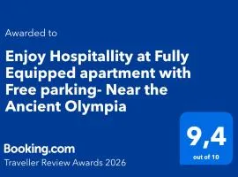Enjoy Hospitallity at Fully Equipped apartment with Free parking- Near the Ancient Olympia
