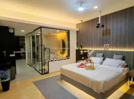 pertama residency jacuzzi projector 120"