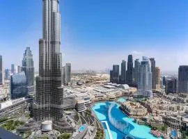 Iconic Burj Khalifa & Fountain Views near Dubai Mall