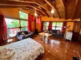 Relajante Cabaña Luminosa en la Naturaleza