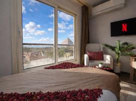 Queen Egypt Pyramids Inn, &xi;&epsilon;&nu;&omicron;&delta;&omicron;&chi;&epsilon;ί&omicron; &tau;&epsilon;&sigma;&sigma;ά&rho;&omega;&nu; &alpha;&sigma;&tau;έ&rho;&omega;&nu; &sigma;&tau;&omicron; &Kappa;ά&iota;&rho;&omicron;