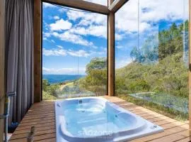 Cabaña c/jacuzzi cerca de Florianópolis VST026