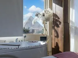 Pyramids Palace view inn With Rooftop Access & free airport pickup