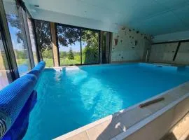 Grande Maison avec Piscine Chauffée à Bois Bertrand - FR-1-591-776