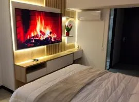 Apartamento lujoso y acogedor frente al centro comercial cacique BGA