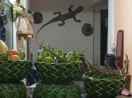 Casa central, hospedagem simples