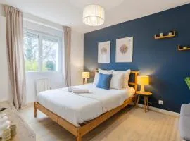 Appart 3 chambres avec TV connectées et Jardin