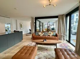 Modern Jungfrau View Apartment with Terrace and AC at Interlaken West Station