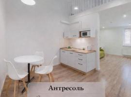 Antresol, nastanitev z opremo za kuhanje v mestu Lviv