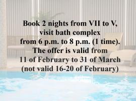 Palangos Vetra, hotel with pools in Palanga