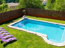 Villa Sitges El Olivo High Comodity AC Pool Heated 30º Optional Real Garden Pool XXL 10 min drive from Sitges