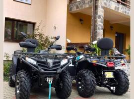 Pensiunea Bucur, hotel com banheiras de hidromassagem em Dămuc