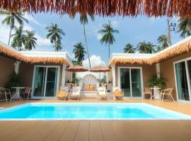 New! 6BR Private Pool Villa for12-700m walk to Lamai Beach, hotel a Ban Lamai