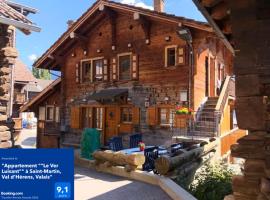 Appartement "Le Ver Luisant" à Saint-Martin, Val d'Hérens, Valais, viešbutis mieste Saint-Martin
