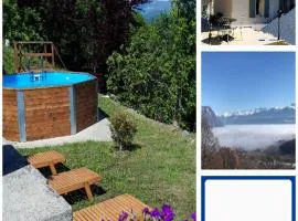 Coquette maison à la campagne avec SPA nage Bizone