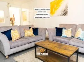 Kinnaird by CENTRAL SERVICED APARTMENTS - Smart TVs in All Rooms - WiFi - Free Parking - 2 Double Beds - Smart TVs in All Rooms - Spacious and Modern - Ideal Relocation or Contractor Accomodation