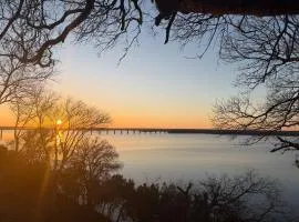 Deck w/ Sunset View: Group Getaway on Lake Whitney