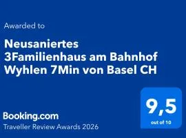 Neusaniertes 3Familienhaus am Bahnhof Wyhlen 7Min von Basel CH