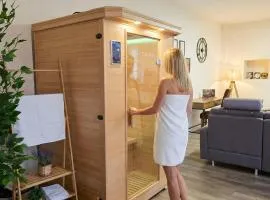 Luxus City Apartment Sauna Balkon Küche Zentral