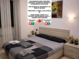 Golden Stay Rome - Golden Room - Close to Metro C, hotel a Tor Vergata