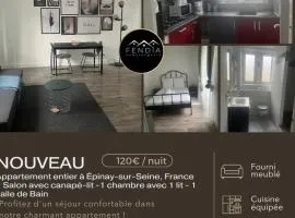 Cosy T2 Parking privé - 4 personnes proche Paris - Centre Ville