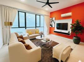 Peaceful Seaview Getaway Jazz Suite High Floor, Hotel in Tanjong Tokong