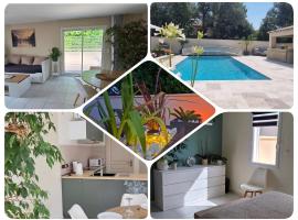 Un air de provence avec piscine disponible seulement en fin de journée - À 5min de l'A7 et A9, hotel u gradu Oranž