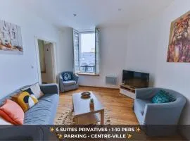 Grand Central Suites - 4 Chambres Premium & Parking inclus