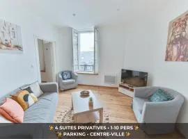 Grand Central Suites - 4 Chambres Premium & Parking inclus