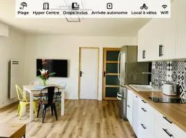 Hyper Centre - Draps Inclus - Fibré - Parking - Local Vélos - Jusqu'à 6 personnes