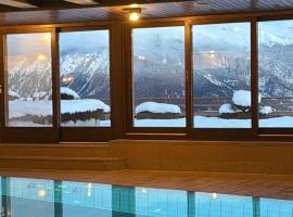Ski, hotel Crans-Montanában