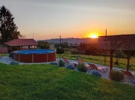 Kuća za odmor s bazenom i panoramskim pogledom - Terrace by David