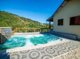 Villa azul círculo auto