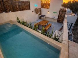 툴룸에 위치한 코티지 Brand New Penthouse Jungle Views 2 Bdr Sleeps 6