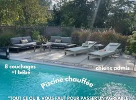 Gîte familial Le Sauvage à 10 minutes Pairi Daiza piscine et chiens ok