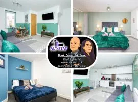 Carnforth 91 by Alt-Stay - 2 Bed En Suite Home - Parking, WiFi & King Bed - Contractors & Relocations - Weekly & Monthly Rates - Best Rates Direct, Search Alt-Stay Accommodation