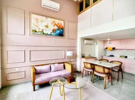 Pink House with Loft in Ketewel