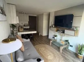 Moderno departamento full equipado en Santiago Centro y Estacionamiento