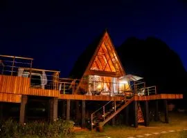 Cabana Kattegat, luxo, jacuzzi, lareira, vista espetacular