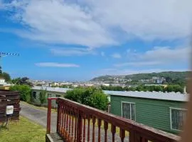 Hilltop Hideaway 2 Bed Caravan with Panoramic Town Scenery in Aberystwyth Holiday Village