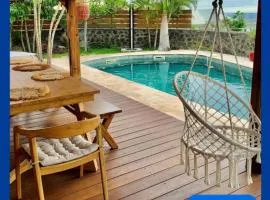 Villa Rosa Palma 10 personnes piscine chauffée à St Gilles les bains
